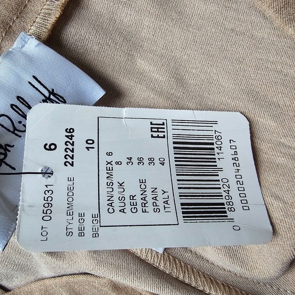 Joseph Ribkoff Pants Womens Size 6 Beige‎ Amelia Crop Tapered Pull On - Picture 8 of 14